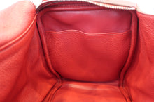 Load image into Gallery viewer, HERMES LINDY 34 Clemence leather Rouge garance □M Engraving Shoulder bag 700100237