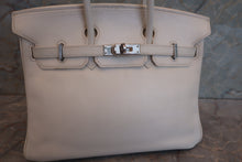 Load image into Gallery viewer, HERMES BIRKIN 25 Epsom leather White □K Engraving Hand bag 700100007