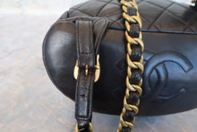 画像をギャラリービューアに読み込む, CHANEL/シャネル マトラッセチェーンリュック ラムスキン ブラック/ゴールド金具 リュック 700120029