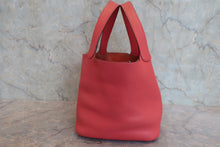 将图片加载到图库查看器,HERMES PICOTIN LOCK MM Clemence leather Bougainvillier □N刻印 Hand bag 600120027