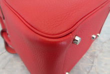 Load image into Gallery viewer, HERMES LINDY 26 Verso Clemence leather Rouge casaque/Rose jaipur □P Engraving Shoulder bag 700060081