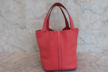将图片加载到图库查看器,HERMES PICOTIN LOCK MM Clemence leather Bougainvillier □N刻印 Hand bag 600120027