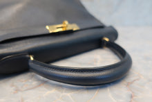 將圖片載入圖庫檢視器 HERMES/エルメス ケリー28 クシュベル ネイビー 〇T刻印 ショルダーバッグ 700090144