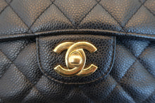 Load image into Gallery viewer, CHANEL Matelasse double flap double chain shoulder bag Caviar skin Black/Gold hadware Shoulder bag 700080099