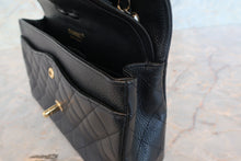 Load image into Gallery viewer, CHANEL Matelasse double flap double chain shoulder bag Caviar skin Black/Gold hadware Shoulder bag 700080099