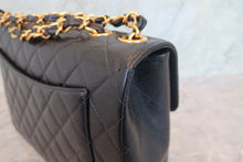 将图片加载到图库查看器,CHANEL/香奈儿 中号CF 单盖包 链条包 荔枝皮 Black/Gold hadware(黑色/金色金属) 肩背包 700120059