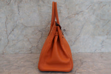 Load image into Gallery viewer, HERMES BIRKIN 30 Clemence leather Orange □H Engraving Hand bag 700100213
