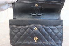 Load image into Gallery viewer, CHANEL Matelasse double flap double chain shoulder bag Caviar skin Black/Gold hadware Shoulder bag 700080099