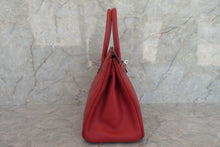 將圖片載入圖庫檢視器 HERMES/エルメス バーキン30 ヴォーエプソン ルージュガランス □J刻印 ハンドバッグ 700060206