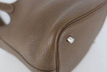 将图片加载到图库查看器,HERMES PICOTIN LOCK MM Clemence leather Etoupe gray Y刻印 Hand bag 800100025