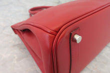 將圖片載入圖庫檢視器 HERMES/エルメス バーキン30 ヴォーエプソン ルージュガランス □J刻印 ハンドバッグ 700060206