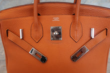 Load image into Gallery viewer, HERMES BIRKIN 30 Clemence leather Orange □H Engraving Hand bag 700100213