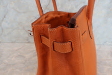 Load image into Gallery viewer, HERMES BIRKIN 30 Clemence leather Orange □H Engraving Hand bag 700100213