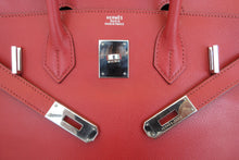 將圖片載入圖庫檢視器 HERMES/エルメス バーキン30 ヴォーエプソン ルージュガランス □J刻印 ハンドバッグ 700060206