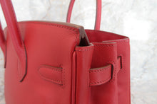 將圖片載入圖庫檢視器 HERMES/エルメス バーキン30 ヴォーエプソン ルージュガランス □J刻印 ハンドバッグ 700060206
