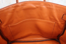 Load image into Gallery viewer, HERMES BIRKIN 30 Clemence leather Orange □H Engraving Hand bag 700100213