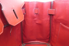將圖片載入圖庫檢視器 HERMES/エルメス バーキン30 ヴォーエプソン ルージュガランス □J刻印 ハンドバッグ 700060206