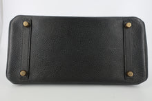 將圖片載入圖庫檢視器 HERMES/エルメス バーキン30 アルデンヌ ブラック □D刻印 ハンドバッグ 80010009