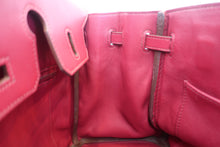 將圖片載入圖庫檢視器 HERMES/エルメス バーキン25 ヴォースイフト ルビー □N刻印 ハンドバッグ 800010050