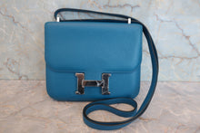 Load image into Gallery viewer, HERMES CONSTANCE3 MINI Epsom leather Blue izmir T Engraving Shoulder bag 700010026