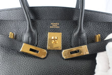 將圖片載入圖庫檢視器 HERMES/エルメス バーキン30 アルデンヌ ブラック □D刻印 ハンドバッグ 80010009