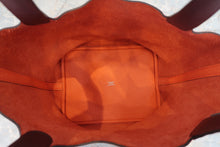 Load image into Gallery viewer, HERMES PICOTIN LOCK Eclat MM Clemence leather/Swift leather Orange poppy/Bordeaux A Engraving Hand bag 700100216