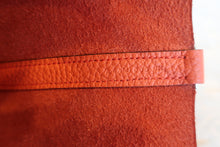 Load image into Gallery viewer, HERMES PICOTIN LOCK Eclat MM Clemence leather/Swift leather Orange poppy/Bordeaux A Engraving Hand bag 700100216