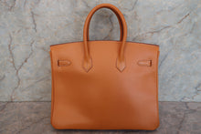 Load image into Gallery viewer, HERMES BIRKIN 35 Box carf leather Natural 〇Z Engraving Hand bag 700090152