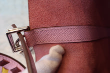 Load image into Gallery viewer, HERMES PICOTIN LOCK MM Tressage Epsom leather Mauve sylvestre/Rouge H/Jaune de naples D Engraving Hand bag 700100211