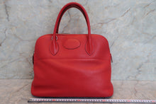 Load image into Gallery viewer, HERMES BOLIDE 35 Clemence leather Rouge casaque □Q Engraving Shoulder bag 700100238