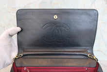 画像をギャラリービューアに読み込む, CHANEL/シャネル バイアスステッチプッシュロックチェーンショルダーバッグ ラムスキン ブラック/ゴールド金具 ショルダーバッグ 800080138