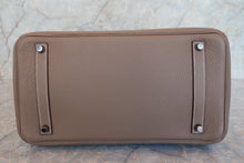 Load image into Gallery viewer, HERMES BIRKIN 35 Clemence leather Etoupe gray □I Engraving Hand bag 700090179