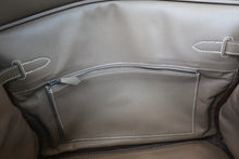 Load image into Gallery viewer, HERMES BIRKIN 35 Clemence leather Etoupe gray □I Engraving Hand bag 700090179