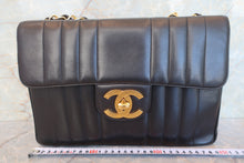 Load image into Gallery viewer, CHANEL Mademoiselle chain shoulder bag Lambskin Black/Gold hadware Shoulder bag 700080084