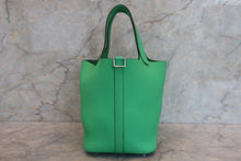 Load image into Gallery viewer, HERMES PICOTIN LOCK PM Clemence leather Vert comics U Engraving Hand bag 700100197