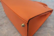 将图片加载到图库查看器,HERMES KELLY 28 Epsom leather Mango □P刻印 Shoulder bag 700120070