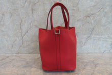Load image into Gallery viewer, HERMES PICOTIN LOCK MM Clemence leather Rouge casaque C Engraving Hand bag 700040038