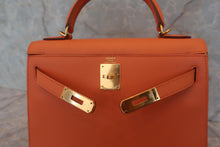 Load image into Gallery viewer, HERMES KELLY 28 Epsom leather Mango □P Engraving Shoulder bag 700120070