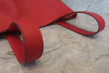Load image into Gallery viewer, HERMES PICOTIN LOCK MM Clemence leather Rouge casaque C Engraving Hand bag 700040038