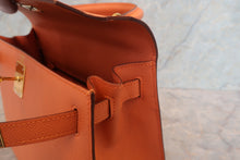Load image into Gallery viewer, HERMES KELLY 28 Epsom leather Mango □P Engraving Shoulder bag 700120070