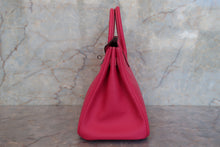 Load image into Gallery viewer, HERMES CANDY BIRKIN 25 Epsom leather Rose tyrien/Ruby □R Engraving Hand bag 700090145
