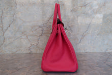 Load image into Gallery viewer, HERMES CANDY BIRKIN 25 Epsom leather Rose tyrien/Ruby □R Engraving Hand bag 700090145