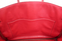 Load image into Gallery viewer, HERMES BIRKIN 35 Ardennes leather Rouge vif 〇Y Engraving Hand bag 700100223