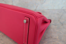 Load image into Gallery viewer, HERMES CANDY BIRKIN 25 Epsom leather Rose tyrien/Ruby □R Engraving Hand bag 700090145