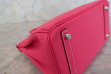 Load image into Gallery viewer, HERMES CANDY BIRKIN 25 Epsom leather Rose tyrien/Ruby □R Engraving Hand bag 700090145