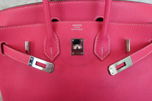 Load image into Gallery viewer, HERMES CANDY BIRKIN 25 Epsom leather Rose tyrien/Ruby □R Engraving Hand bag 700090145