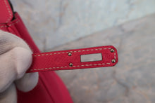 Load image into Gallery viewer, HERMES CANDY BIRKIN 25 Epsom leather Rose tyrien/Ruby □R Engraving Hand bag 700090145