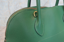 画像をギャラリービューアに読み込む, HERMES/エルメス ボリード35 クシュベル グリーン □C刻印 ショルダーバッグ 800010058
