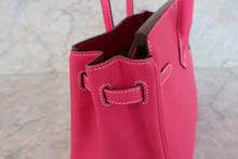 Load image into Gallery viewer, HERMES CANDY BIRKIN 25 Epsom leather Rose tyrien/Ruby □R Engraving Hand bag 700090145