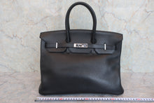 画像をギャラリービューアに読み込む, HERMES/エルメス バーキン35 トリヨンクレマンス ブラック □I刻印 ハンドバッグ 800060052